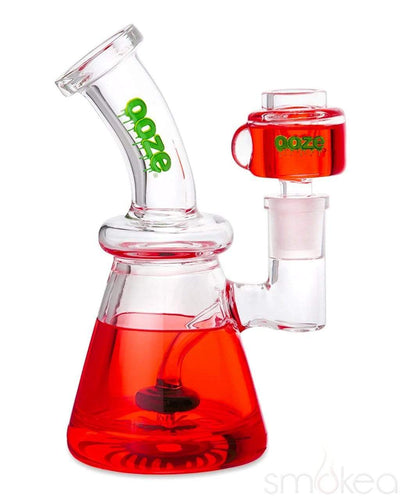 Ooze Glyco Glycerin Chilled Glass Bong Scarlet