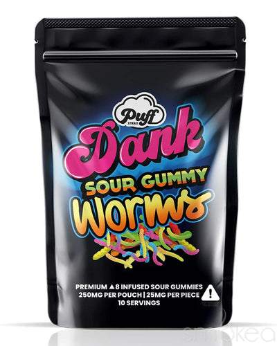 Puff Xtrax 250mg Delta 8 Sour Gummy Worms (10-Pack)