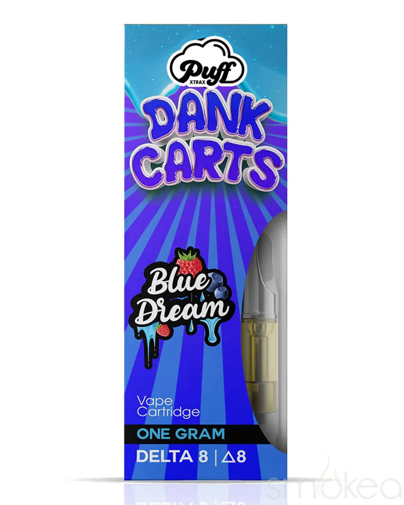 Puff Xtrax Delta 8 Dank Carts Vape Cartridge - Blue Dream Puff Xtrax Delta 8 Dank Carts Vape Cartridge - Blue Dream