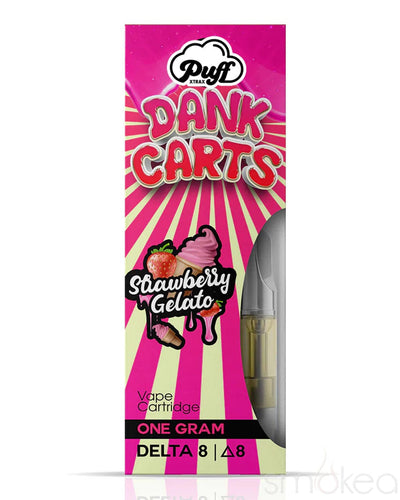 Puff Xtrax Delta 8 Dank Carts Vape Cartridge - Strawberry Gelato