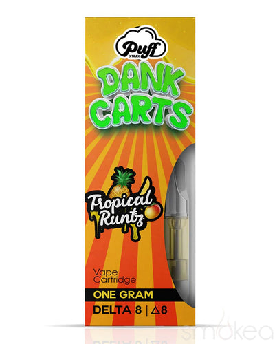 Puff Xtrax Delta 8 Dank Carts Vape Cartridge - Tropical Runtz