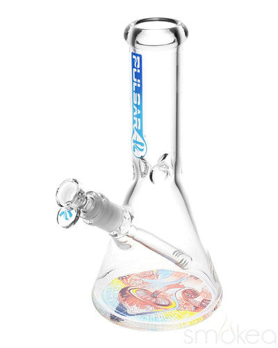 Pulsar 10" Bottoms Up "Melting Shrooms" Bong