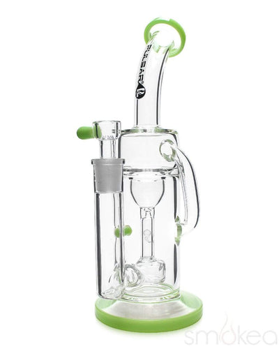 Pulsar 10" Pearl Recycler Bong Opaque Green