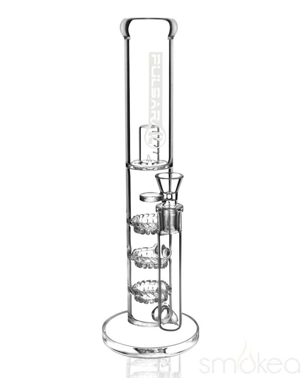 Pulsar 14" Straight Triple Turbine Bong