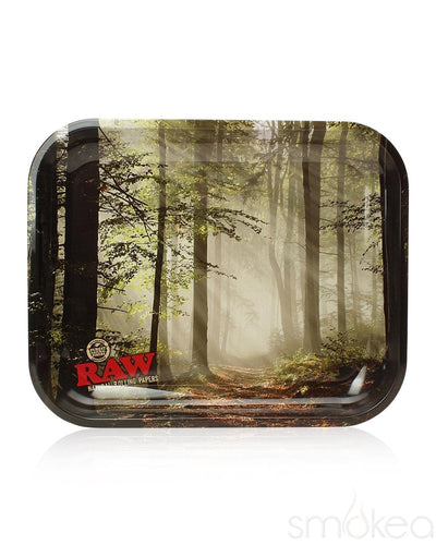Raw Smokey Trees Large Rolling Tray - SMOKEA®