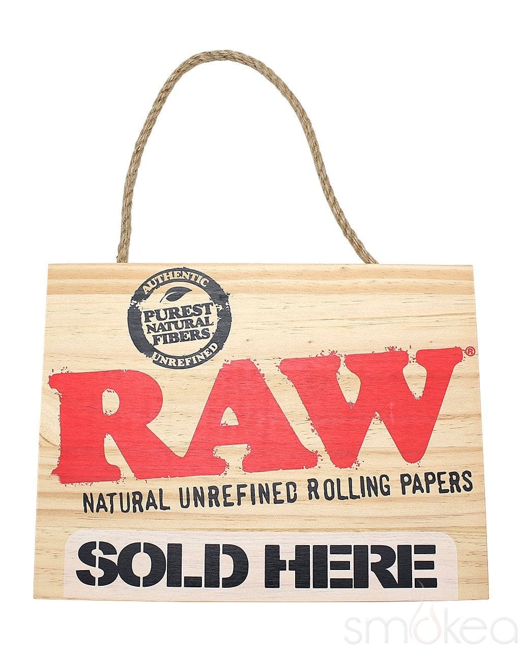Raw "Sold Here" Wood Sign - SMOKEA®