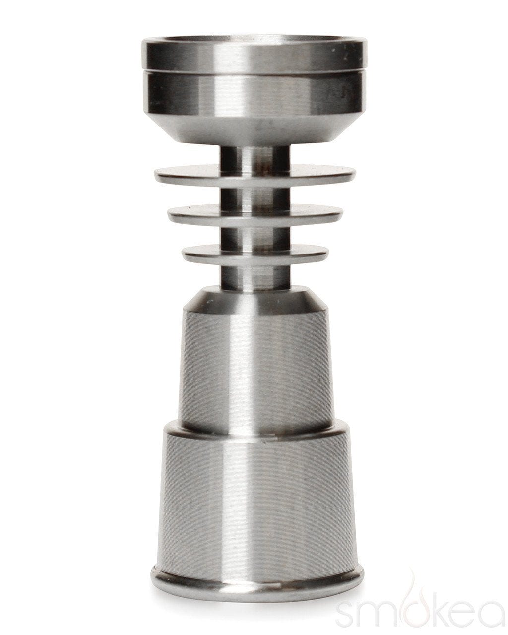 SMOKEA 14mm/18mm Female Grade 2 Titanium Domeless Nail w/ Dab Plate - SMOKEA®