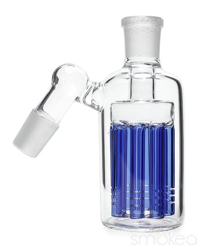 SMOKEA 18mm/18mm 8-Arm Tree Perc Ash Catcher Blue / 45 Degree