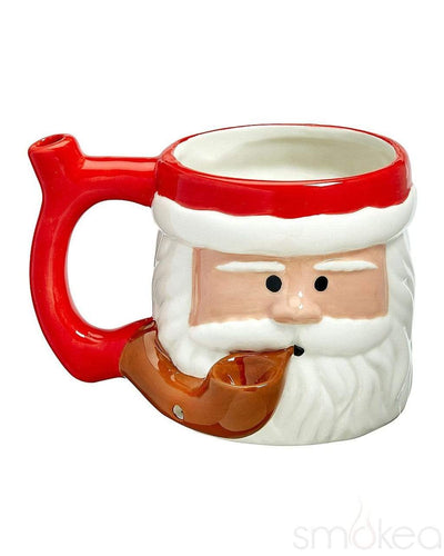 SMOKEA Ceramic Santa Coffee Mug Pipe