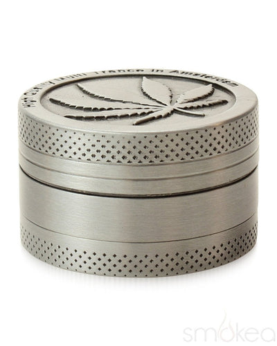 SMOKEA Silver Leaf 1.5" 3pc Grinder - SMOKEA®