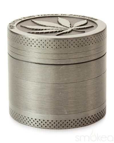 SMOKEA Silver Leaf 1.5" 4pc Grinder - SMOKEA®