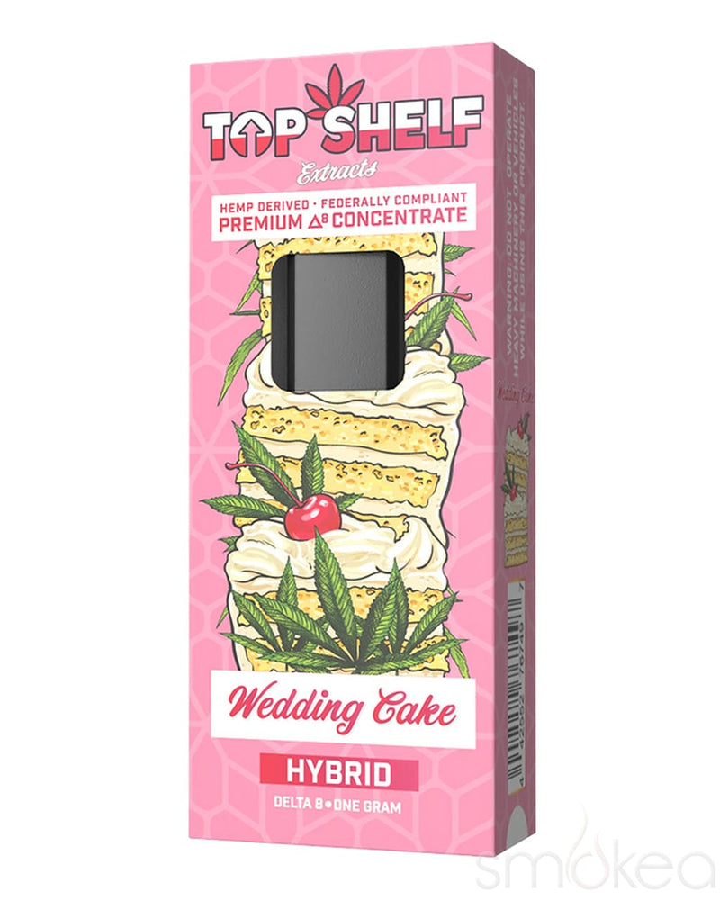 Top Shelf Hemp 1g Delta 8 Disposable Vape - Wedding Cake Top Shelf Hemp 1g Delta 8 Disposable Vape - Wedding Cake