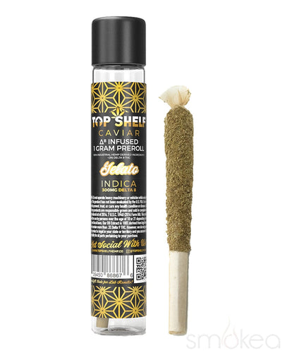 Top Shelf Hemp Delta 8 Caviar Pre-Roll - Gelato