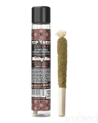 Top Shelf Hemp Delta 8 Caviar Pre-Roll - Wedding Cake