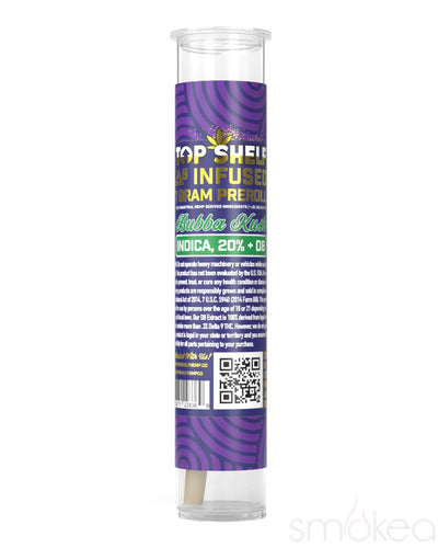 Top Shelf Hemp Delta 8 Infused Pre Roll - Bubba Kush