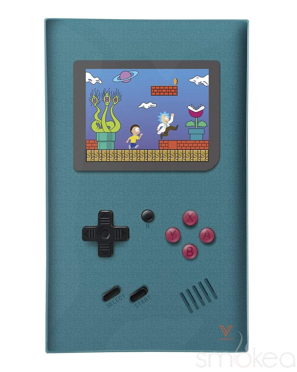 V Syndicate "Game Head" Glass Rolling Tray Medium