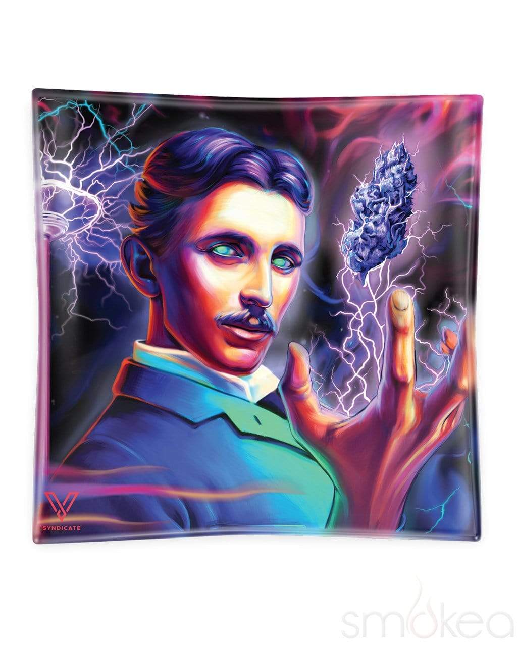 V Syndicate "High Voltage" Glass Ashtray