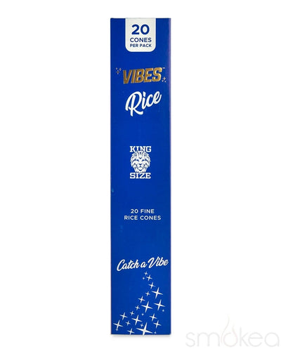 Vibes King Size Rice Pre Rolled Cones (20-Pack)