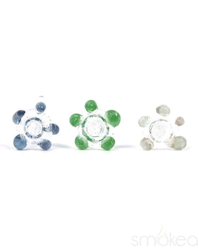 White Rhino Glass Flower Screen - SMOKEA®