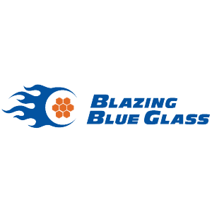 Blazing Blue Glass