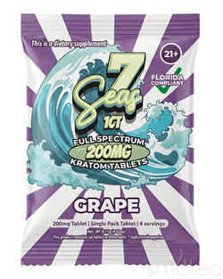 7 Seas 200mg Full Spectrum Kratom Tablet - Grape