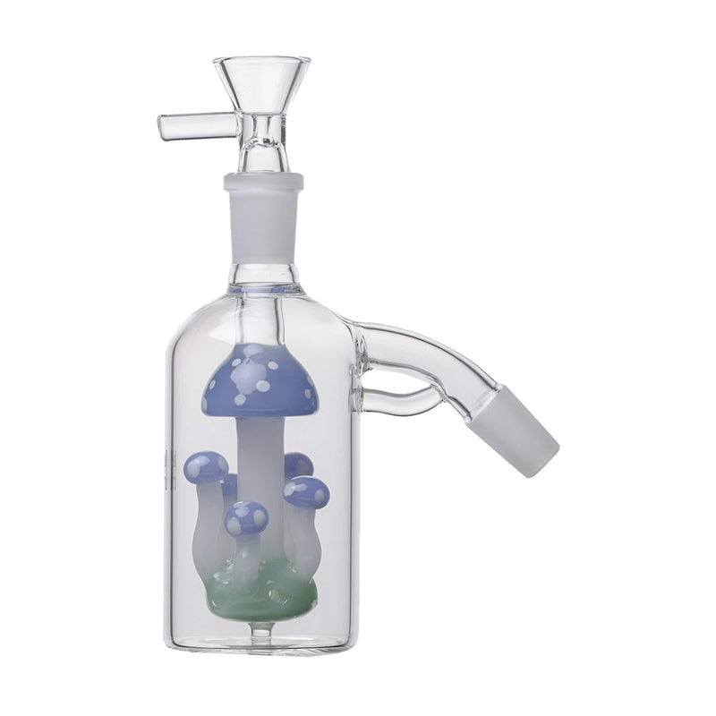Human Grade 14mm Mushroom Perc Ash Catcher Light Blue / 45 Deg (14mm)