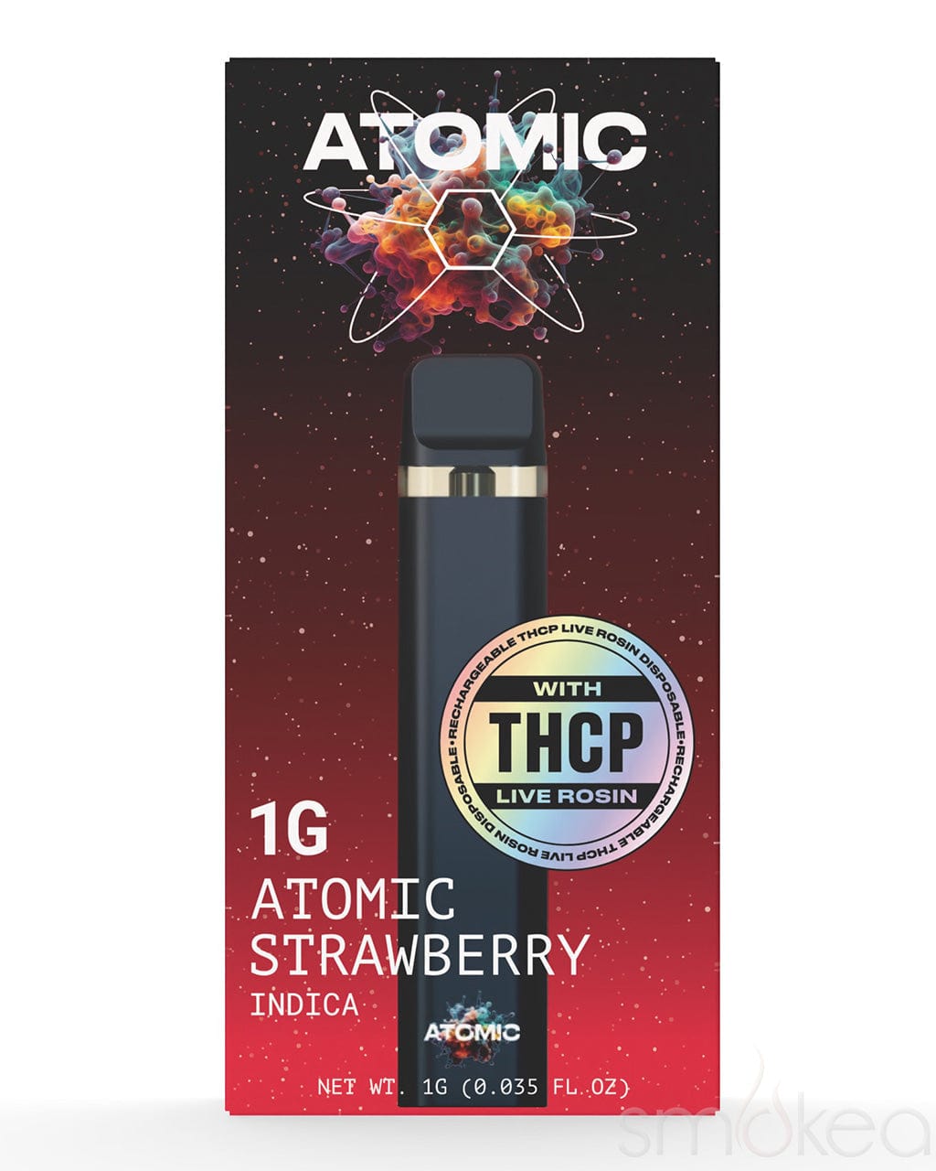 Atomic Delta 1g Delta 8 + THCP Live Resin Vape - Atomic Strawberry
