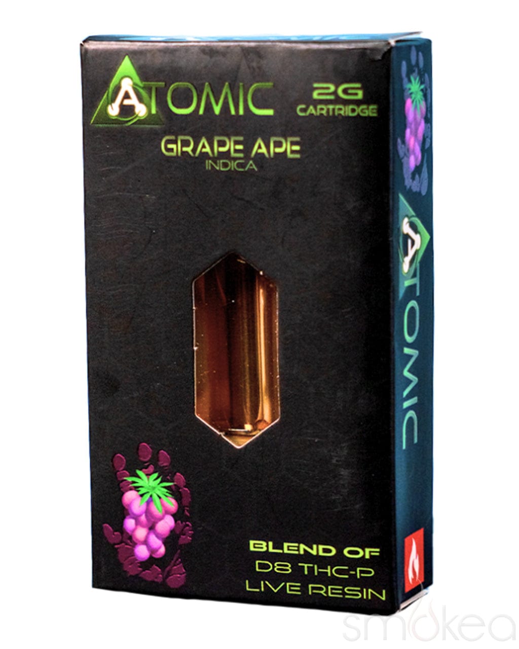 Atomic Delta 2g Delta 8 + THCP Live Resin Cartridge - Grape Ape