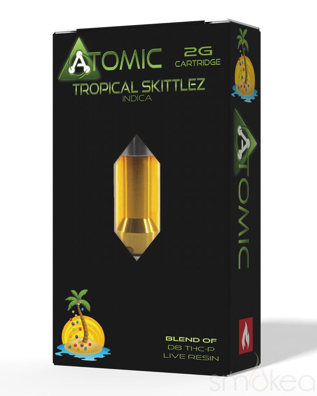 Atomic Delta 2g Delta 8 + THCP Live Resin Cartridge - Tropical Skittlez