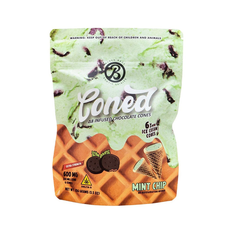 Baked Bags Coned Delta 8 Infused Treat | 600mg Mint Chip