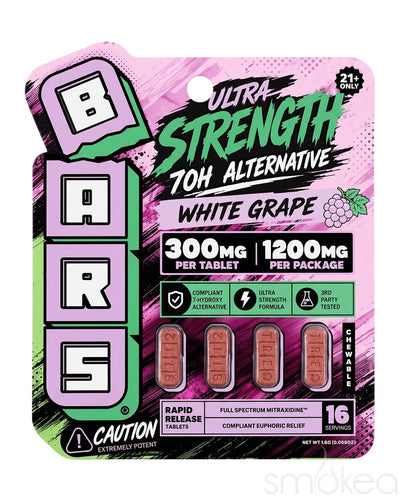 TRE House Bars Ultra Strength Mitraxidine Tablets - White Grape
