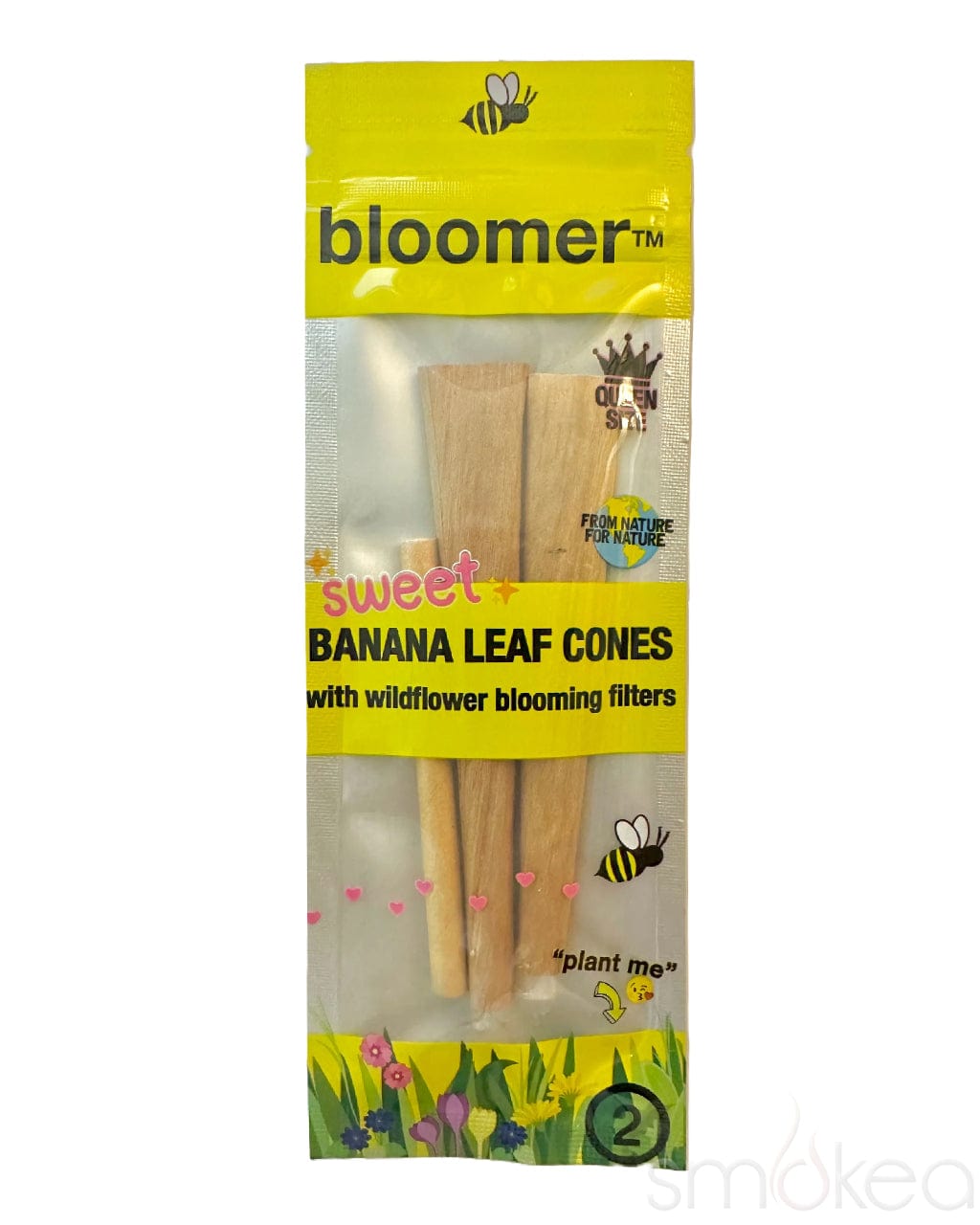 Bloomer Sweet Banana Leaf Plantable Wax Tip Cones (2-Pack)