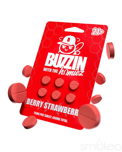 Buzzers 450mg Buzzin' with the Homiez Tablets - Berry Strawberry