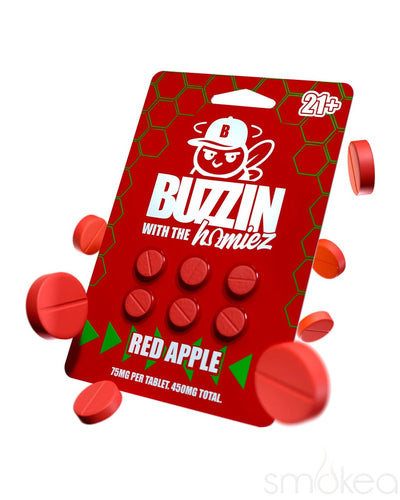Buzzers 450mg Buzzin' with the Homiez Tablets - Red Apple