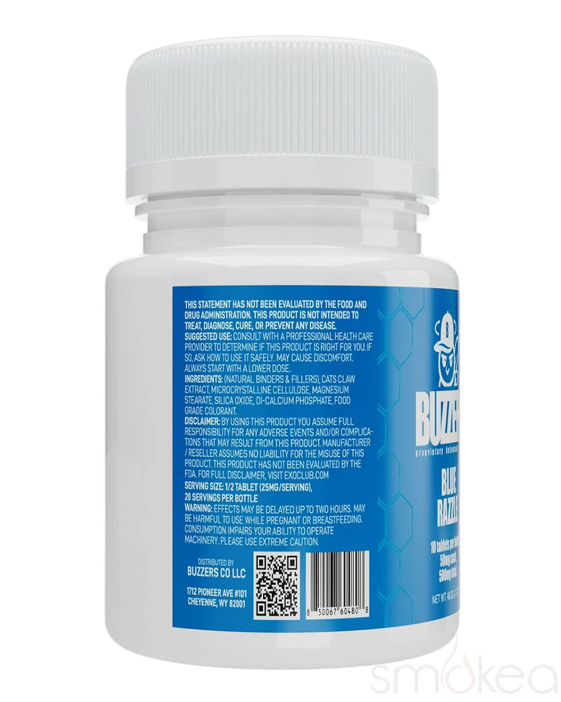 Buzzers 500mg Cat's Claw Extract Tablets - Blue Razzle