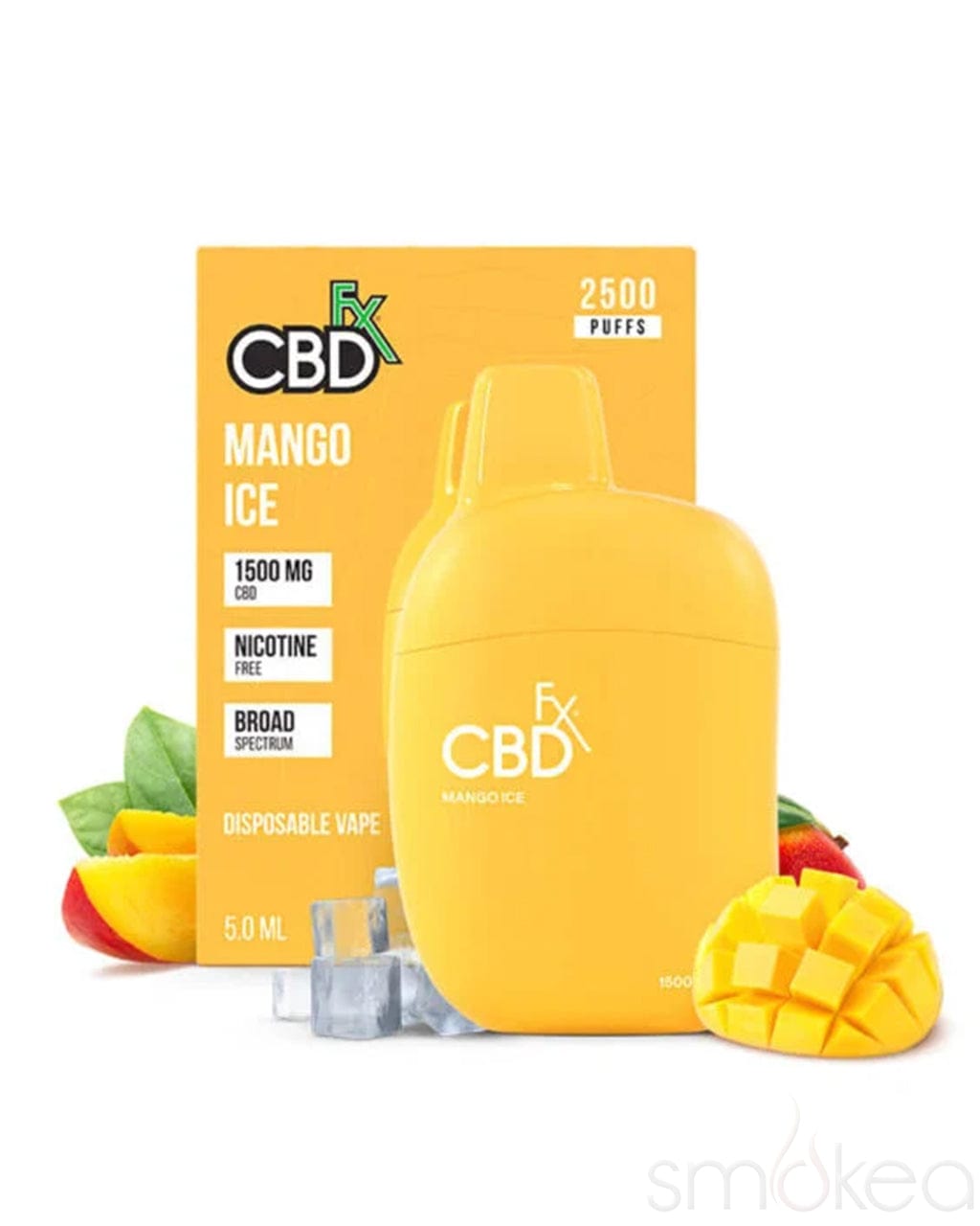 CBDfx 1500mg CBD Disposable Vape Pen - Mango Ice CBDfx 1500mg CBD Disposable Vape Pen - Mango Ice