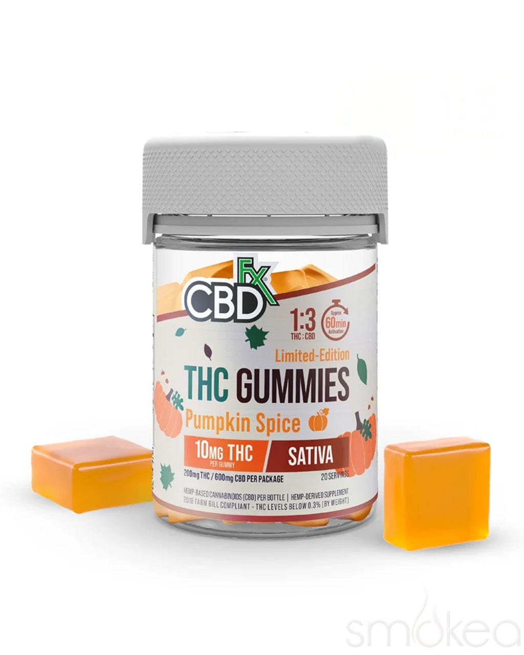 CBDfx Delta 9 THC + CBD Gummies - Pumpkin Spice