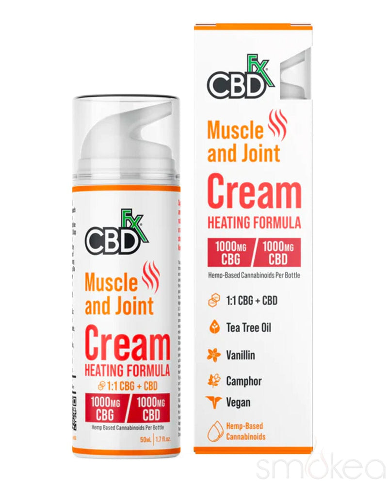 CBDfx Muscle & Joint CBD + CBG Heating Cream 1000mg