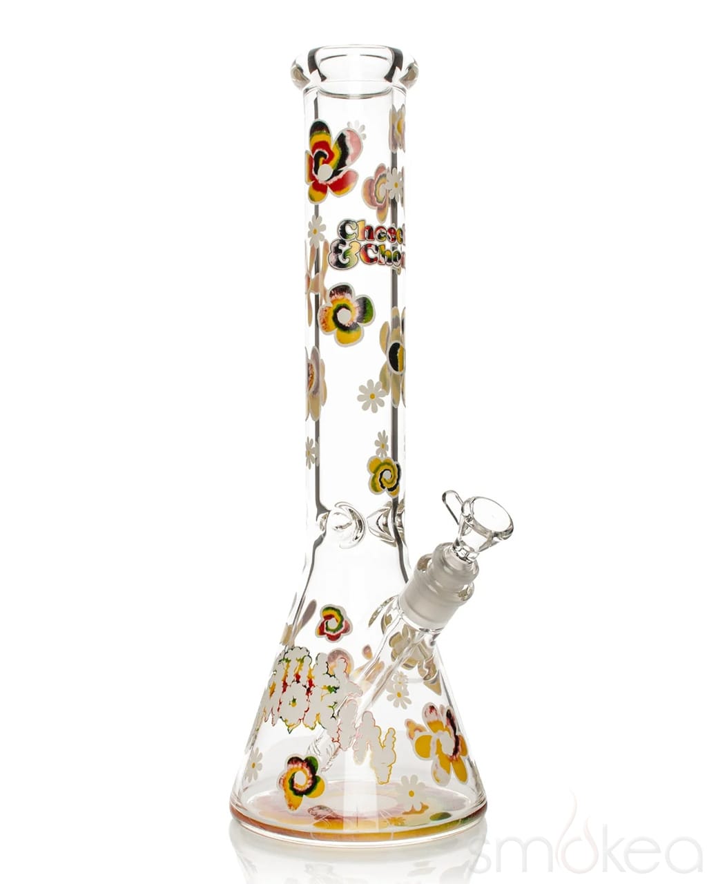 Cheech & Chong 15" 7mm Tie Dye Glow-in-the-Dark Bong