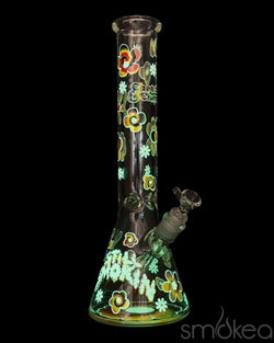 Cheech & Chong 15" 7mm Tie Dye Glow-in-the-Dark Bong
