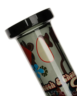 Cheech & Chong 15" Power to the Flower Dual Chamber Hex Beaker Bong