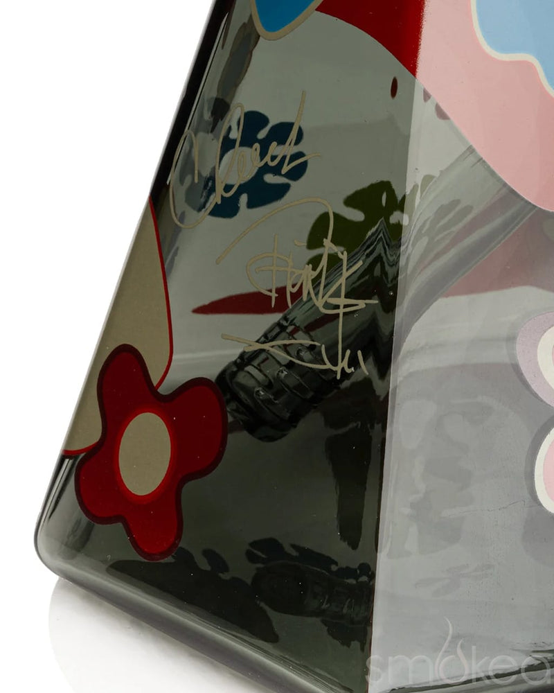 Cheech & Chong 15" Power to the Flower Dual Chamber Hex Beaker Bong