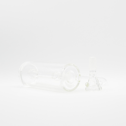 Cirrus Glass Natural Bubbler