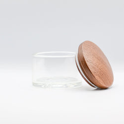 Cirrus Glass Natural Jar