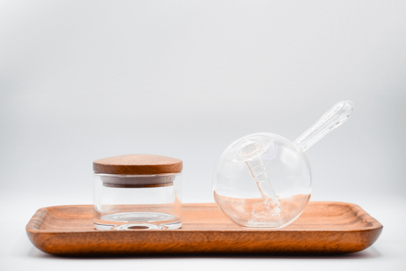 Cirrus Glass Natural Jar