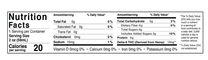 Cookies 10mg THC Infused Shot - Adios MF