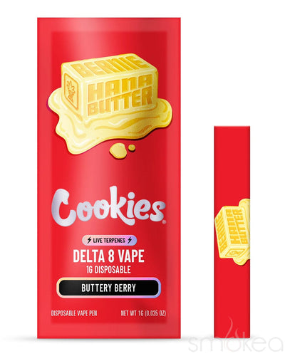 Cookies 1g Delta 8 Disposable Vape w/ Live Terpenes - Berniehana Butter