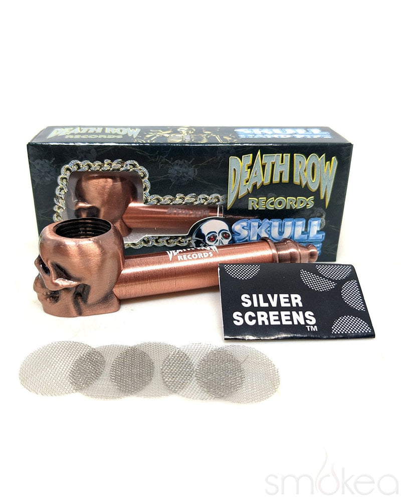 Death Row Records Metal Skull Hitter Pipe Copper