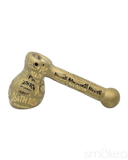 Death Row Records Metallic Etched Hammer Pipe Gold