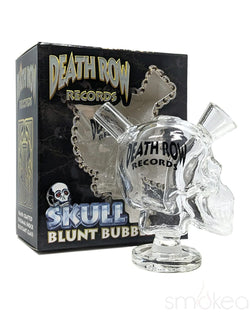 Death Row Records Skull Blunt Bubbler Clear